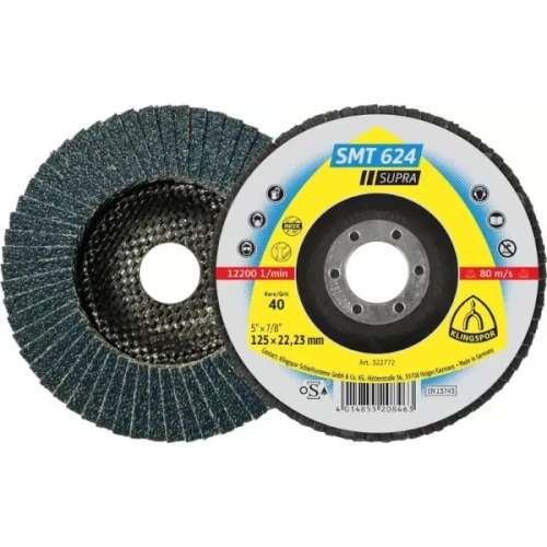 125 X 22,0 P 80 TARCZA LISTKOWA [KLINGSPOR] INOX