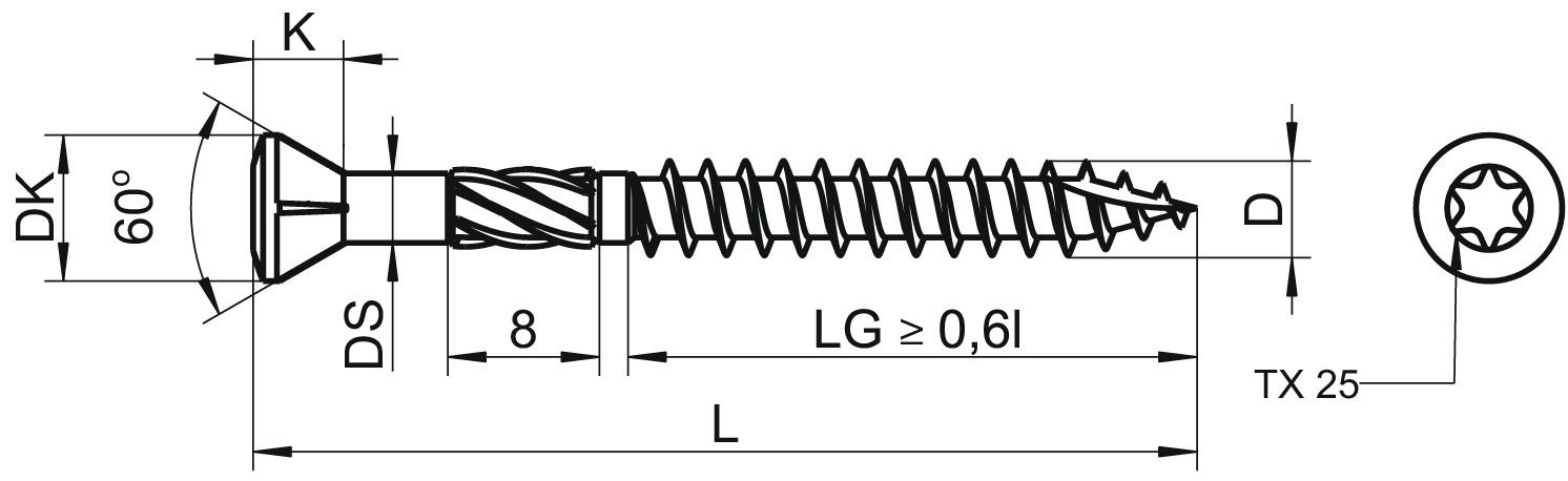 wkręty tarasowe nierdzewne